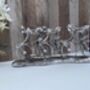 Huge 49cm Silver Cyclist Peloton Sculpture Sleek Cycling Ornament, thumbnail 9 of 10