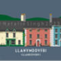 Llanymddyfri Llandovery Wales Welsh Houses Art Print, thumbnail 3 of 3