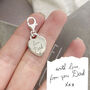 Personalised Heart Charm With Handwriting, thumbnail 2 of 8