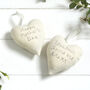 Personalised Mini Hanging Heart Gift For Her, thumbnail 2 of 12