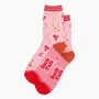 Women's Bamboo Socks Pink Western Cowgirl Snakes, thumbnail 1 of 4