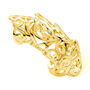 Designer Elements Full Armour Ring In 18ct Gold Vermeil, thumbnail 1 of 6
