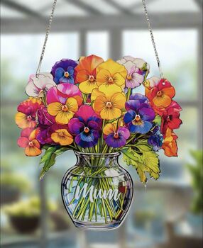 Everlasting Pansies In Vase, 4 of 4