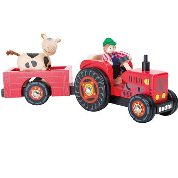 Personalised Toy Tractors With Cow Or Horses, 2 of 3