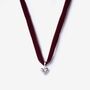Red Velvet Choker Necklace, thumbnail 2 of 5