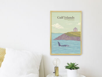 Gulf Islands National Park Canada Travel Poster Print, 3 of 8