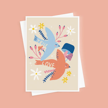 True Love Birds Valentine's Day Card, 2 of 4