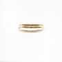 Hammered Gold Filled Stacking Ring, thumbnail 5 of 7