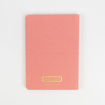 Seahorse Hardback Notebook In Dusty Pink Fabric, 8 of 8