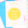 Personalised Christening Or New Baby Sun Card, thumbnail 1 of 4