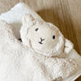 Personalised Soft Teddy Bear And Sheep Comforter For Newborn, thumbnail 6 of 12