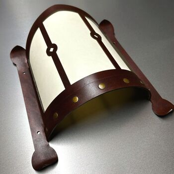 Corten Steel Curved Wall Light Surrounds Cardinal, 5 of 9