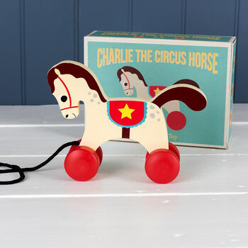 Children's Wooden Horse Pull Along Toy, 4 of 6