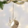 Six Silver Metal Decorations, thumbnail 5 of 7