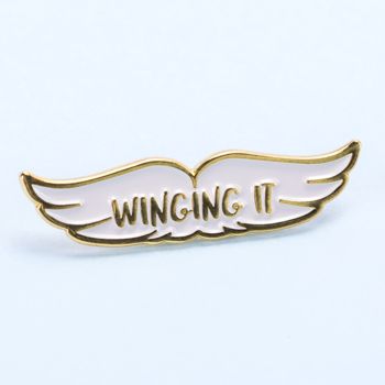 Winging It Enamel Pin Badge, 4 of 5