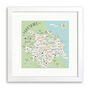 Map Of Yorkshire Print By Hilary Yafai, thumbnail 4 of 8