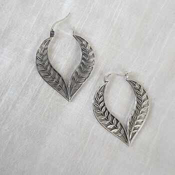 Botanical Leaf Hoops, 3 of 5