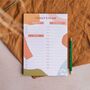 Daily Planner Pad A5 | Boho Paper Shapes, thumbnail 1 of 6