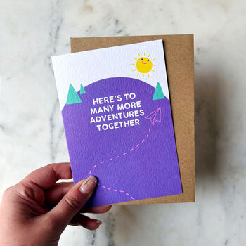 Valentines Romantic Card 'Many More Adventures', 2 of 4