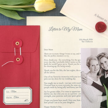 A Letter To My Mum Personalised Keepsake, 9 of 10
