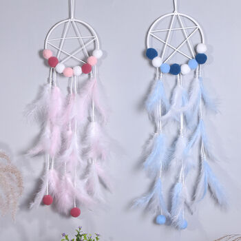 Pink And Blue Star Dream Catcher For Girls And Boys, 6 of 7