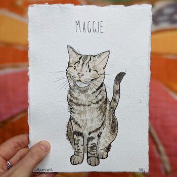 Personalised Pet Illustration In Watercolour, 8 of 10