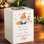 Personalised Autumn Gonk Tealight Holder, thumbnail 1 of 4