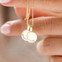 Tiny Solid Gold Name Charm Necklace, thumbnail 1 of 5