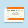 Personalised Train Ticket Party Invitations, thumbnail 2 of 2