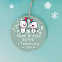 Personalised Family Christmas Snowmen Decoration, thumbnail 4 of 4