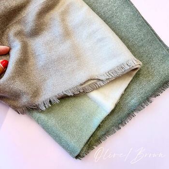 Personalised Shimmering Cashmere Blend Gradient Scarf, 7 of 12