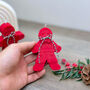 Festive Red Christmas Gingerbread Candle Xmas Gift, thumbnail 6 of 7