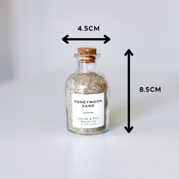 Personalised Honeymoon Sand Bottle, 4 of 9