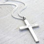 Large Sterling Solid Silver Cross, thumbnail 2 of 5