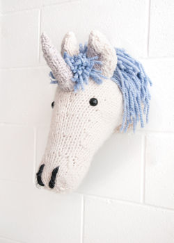 Giant Unicorn Head Knitting Kit, 5 of 7