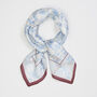 Bunny Blues Square Scarf, thumbnail 3 of 4
