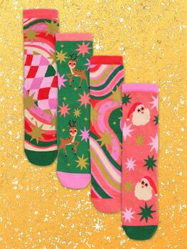 United Oddsocks Merry And Bright Cracker Gift Set, 2 of 4