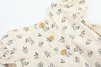 Angela Cream/Pink Floral Sunsuit, 6 of 7