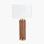 Wood Effect Ceramic Tall Table Lamp, thumbnail 5 of 10