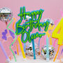 Personalised Happy Birthday Cake Topper, thumbnail 1 of 4