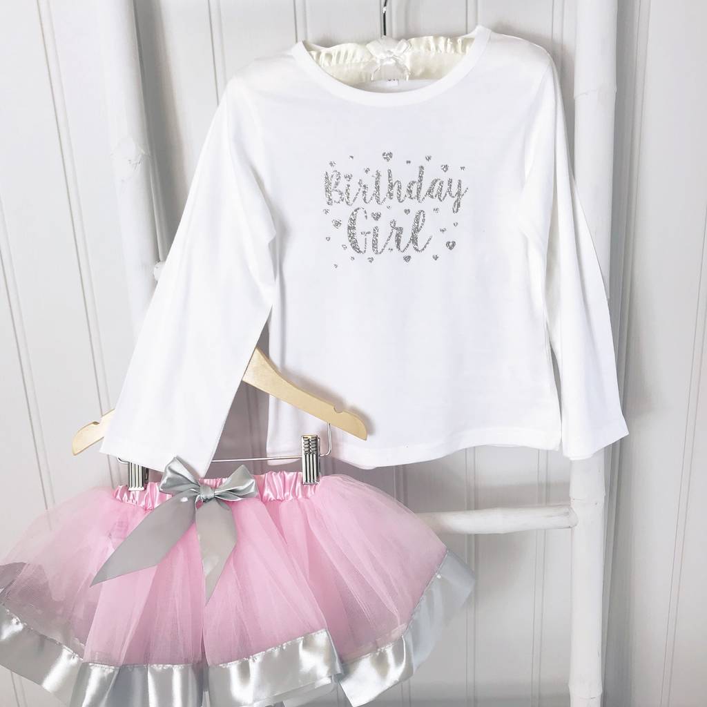 Birthday Girl Long Sleeve Two Colour Options By Candy Bows