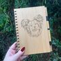 Personalised Papillon Dog Engraved Notebook, thumbnail 2 of 2