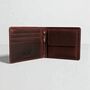 Personalised Men's Brown Leather Rfid Trifold Wallet, thumbnail 2 of 5