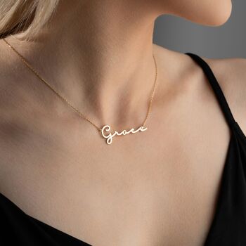 Signature Handwriting Name Necklace, 4 of 9