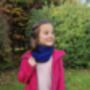 Personalised Pure Cashmere Kids Snood Infinity Snood, thumbnail 2 of 12