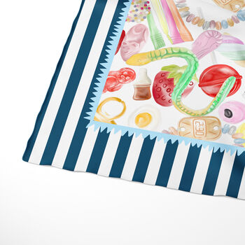 Large Pick N Mix Silk Scarf | Colourful Gift For Sweet Lovers, 4 of 5