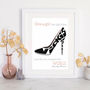 Personalised Stiletto Print, thumbnail 1 of 4