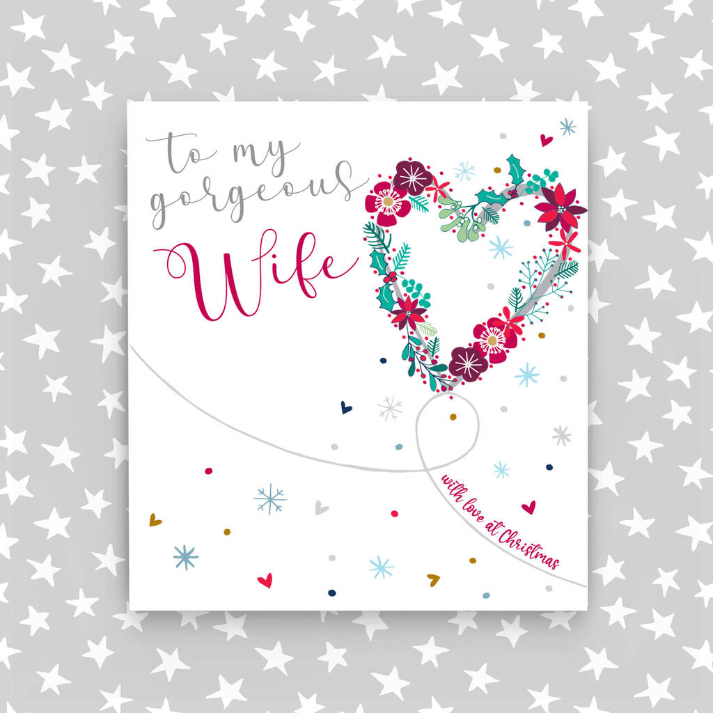 Christmas Card For Wife By Molly Mae christmas-card-for-wife-by-molly-mae