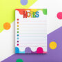 Colourful Notes A6 Notepad, thumbnail 1 of 5