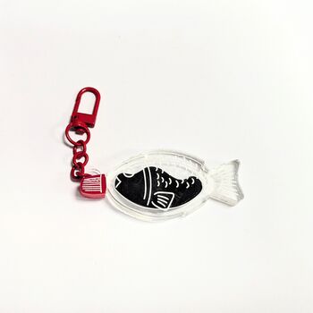 Soy Sauce Fish Bottle Keyring Japan Bento Keychain, 5 of 7